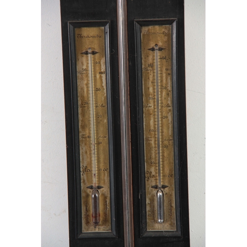 992 - M Son LEREBOURS, SECRETAN Succ,r. PARIS.  A LATE 18TH CENTURY FRENCH MERCURY STICK BAROMETER with a ... 