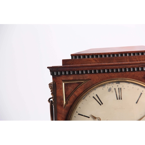 999 - DESBOIS, GRAYS INN PASSAGE (LOND0N).  A LATE REGENCY BRASS INSET MAHOGANY BRACKET CLOCK with ebonize... 