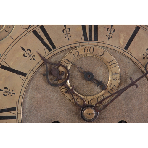 1088 - JOHN STEPHENS, BRISTOL. A GEORGE II SPHERICAL MOON LONGCASE CLOCK MOVEMENT the 12