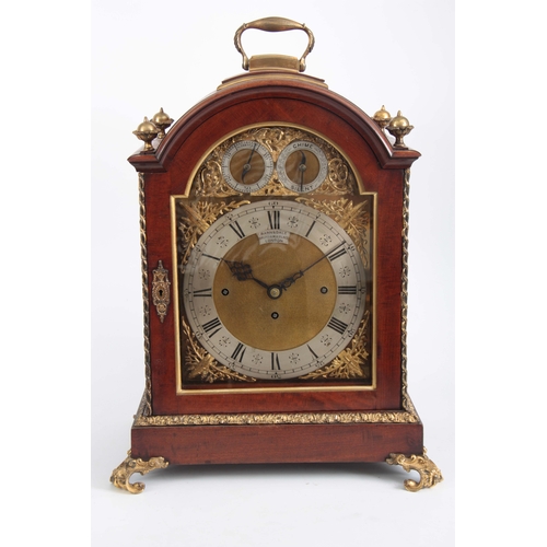 1096 - BARNSDALE BRUNSWICK PLACE LONDON A LATE 19TH CENTURY MAHOGANY AND GILT BRASS MOUNTED THREE TRAIN FUS... 