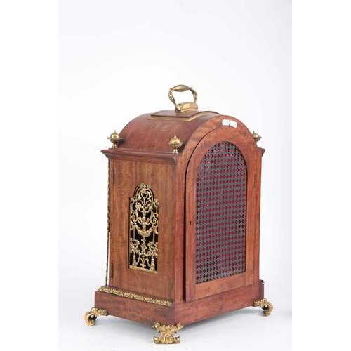 1096 - BARNSDALE BRUNSWICK PLACE LONDON A LATE 19TH CENTURY MAHOGANY AND GILT BRASS MOUNTED THREE TRAIN FUS... 