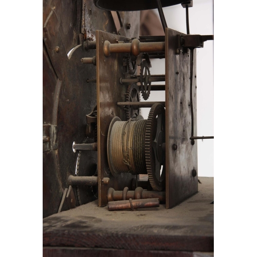 653 - STEPHENSON, CONGLETON  A GEORGE III FIGURED MAHOGANY LONGCASE CLOCK having a moulded pediment and gl... 