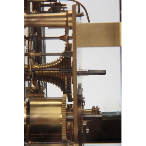 686 - CLERKE, LONDON   A SMALL 19TH CENTURY BURR WALNUT CARRIAGE STYLE FUSEE MANTEL CLOCK WITH ALARM the c... 