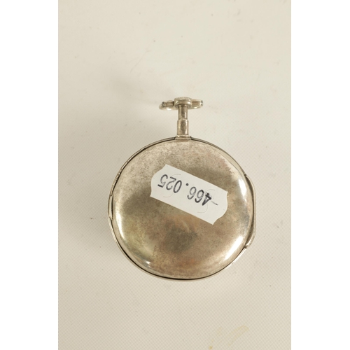 260 - BREGUET, A PARIS. AN EARLY 19TH CENTURY FRENCH SILVER CASED POCKET WATCH the enamel dial with Roman ... 