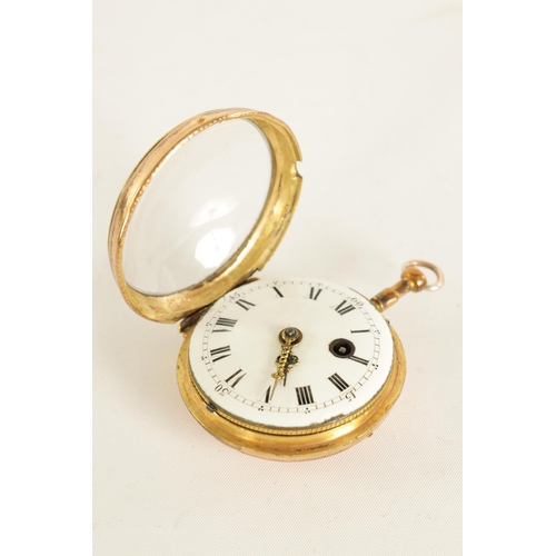 266 - KELLER EU AUTRICHE. A LATE 18TH CENTURY AUSTRIAN PAIR CASED POCKET WATCH the studded tortoiseshell o... 