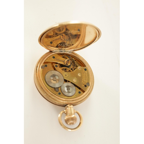 269 - OF FOOTBALL INTEREST - A 9CT GOLD PRESENTATION MEDAL TOGETHER WITH A WALTHAM POCKET WATCH the gold m... 