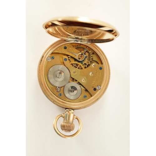 269 - OF FOOTBALL INTEREST - A 9CT GOLD PRESENTATION MEDAL TOGETHER WITH A WALTHAM POCKET WATCH the gold m... 