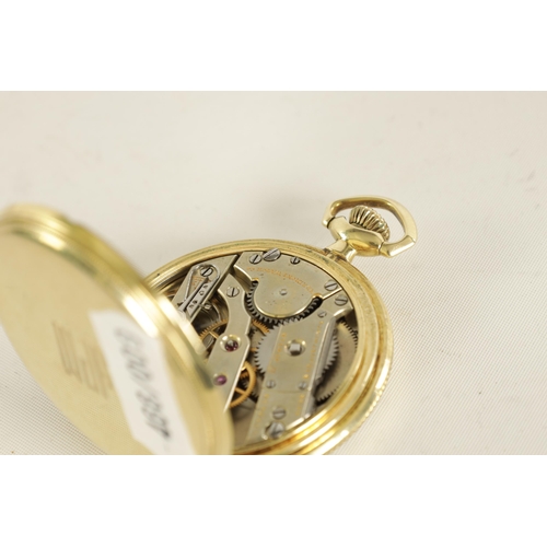 270 - AN EARLY 20TH CENTURY SWISS 14CT GOLD OPEN FACED POCKET WATCH RETAILED BY VACHERON & CONSTANTIN GENE... 