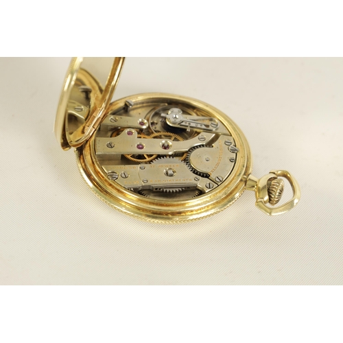 270 - AN EARLY 20TH CENTURY SWISS 14CT GOLD OPEN FACED POCKET WATCH RETAILED BY VACHERON & CONSTANTIN GENE... 