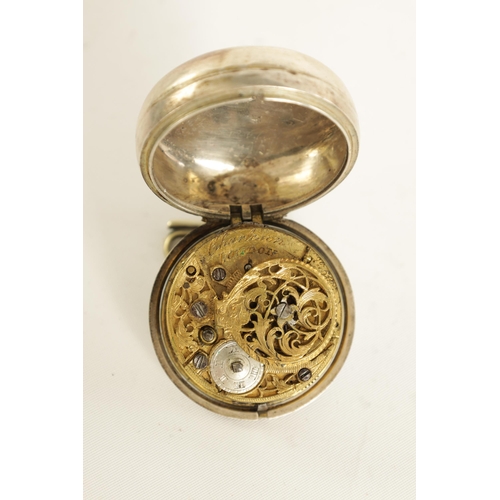 271 - CHARLESON, LONDON. A MID 18TH CENTURY PAIR CASED VERGE POCKET WATCH the studded simulated tortoisesh... 