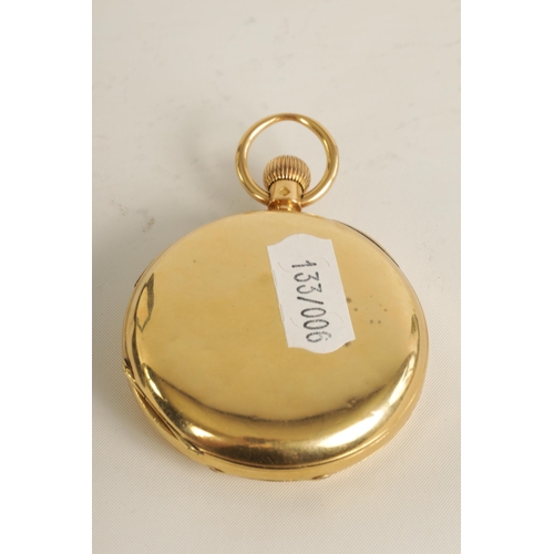 278 - KARL ZIMMERMAN, LIVERPOOL. A LATE 19TH CENTURY 18CT GOLD HUNTER POCKET WATCH with engraved spring lo... 