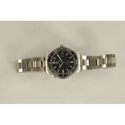 285 - A GENTLEMAN’S STAINLESS STEEL TAG HEUER AQUARACER AUTOMATIC WRISTWATCH Calibre 5, with a 500 meter d... 