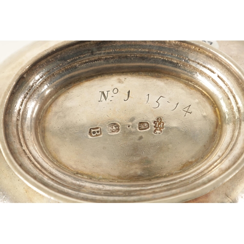 329 - AN IMPORTANT AND RARE PAIR OF GEORGE I CAST SILVER DOUBLE LIPPED SAUCE BOATS BY PIERRE PLATEL DATED ... 