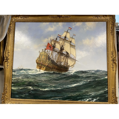 436 - MONTAGUE DAWSON (1895-1973) OIL ON CANVAS 