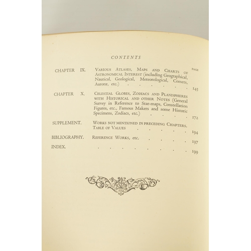 494 - A FIRST EDITION COPY OF ASTRONOMICAL ATLASES, MAPS AND CHARTS by Basil Brown published 1932. (25.5cm... 