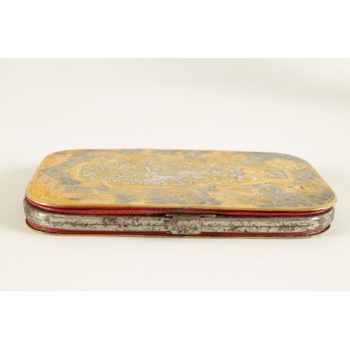 568 - JEAN JULIEN FAUCHERRE (1805-1891) A FINE MID 19TH CENTURY FRENCH MIXED METAL CIGARETTE/CARD CASE fin... 