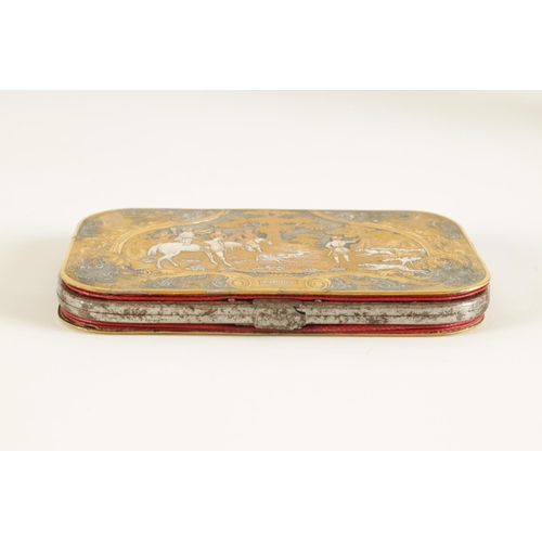 568 - JEAN JULIEN FAUCHERRE (1805-1891) A FINE MID 19TH CENTURY FRENCH MIXED METAL CIGARETTE/CARD CASE fin... 