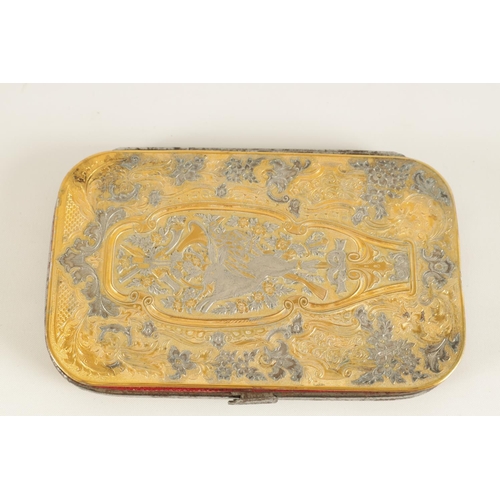 568 - JEAN JULIEN FAUCHERRE (1805-1891) A FINE MID 19TH CENTURY FRENCH MIXED METAL CIGARETTE/CARD CASE fin... 