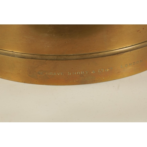 608 - DE GRAVE SHORT & CO. LTD. LONDON. A 20TH CENTURY BRONZE HALF-BUSHEL TRADING STANDARDS MEASURE FOR TH... 