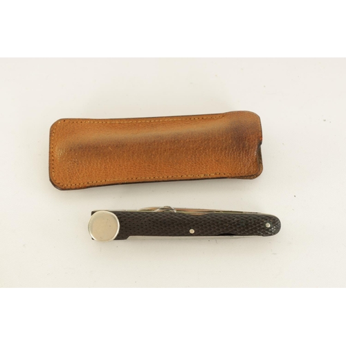 616 - A JOSEPH RODGERS PIPE SMOKER'S FOLDING KNIFE in unused condition fitted eight various tools and cheq... 