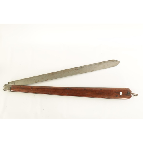 649 - A RARE GIANT 19TH CENTURY ADVERTISING FOLDING KNIFE for 'TAYLORS EYE WITNESS CUTLERY' the 100cm rose... 