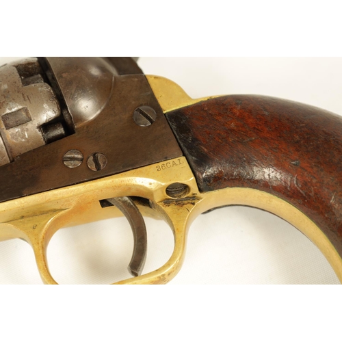 675 - A CASED COLT 1849 MODEL POCKET PERCUSSION REVOLVER NO. 12104 the octagonal barrel with New-York addr... 