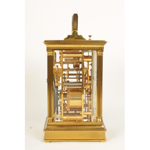 700 - MATHEW NORMAN. A 20TH CENTURY FRENCH REPEATING CARRIAGE CLOCK WITH MOONPHASE AND CALENDARWORK the su... 