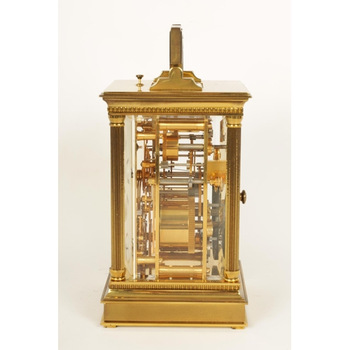 700 - MATHEW NORMAN. A 20TH CENTURY FRENCH REPEATING CARRIAGE CLOCK WITH MOONPHASE AND CALENDARWORK the su... 