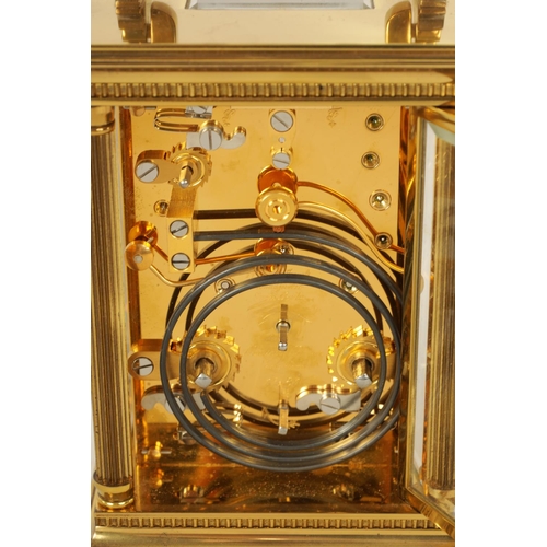 700 - MATHEW NORMAN. A 20TH CENTURY FRENCH REPEATING CARRIAGE CLOCK WITH MOONPHASE AND CALENDARWORK the su... 