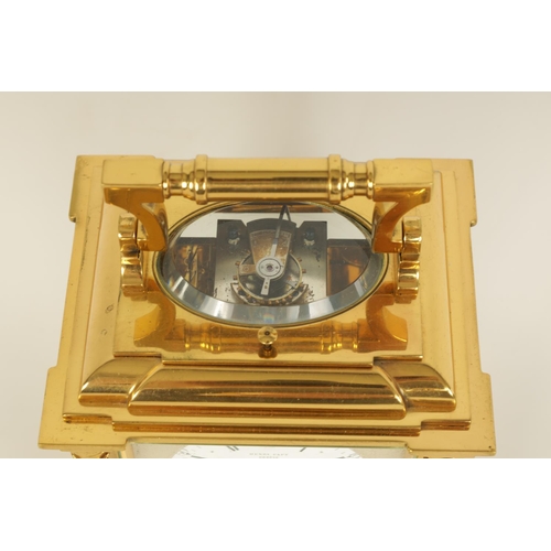 713 - MARGAINE. A FINE AND RARE 19TH CENTURY FRENCH GRAND SONNERIE CARRIAGE CLOCK WITH MOONPHASE AND CALEN... 