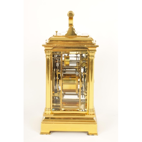 713 - MARGAINE. A FINE AND RARE 19TH CENTURY FRENCH GRAND SONNERIE CARRIAGE CLOCK WITH MOONPHASE AND CALEN... 