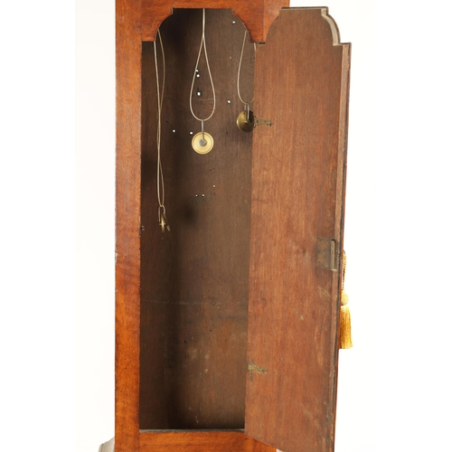 822 - DANIEL SEDDON, FRODSHAM. A MID 18TH CENTURY INLAID OAK THREE TRAIN EIGHT-DAY LONGCASE CLOCK the 12.5... 