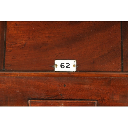 770 - JOYCE, WHITCHURCH. A MID 19TH CENTURY FUSEE RAILWAY CLOCK the figured mahogany case with scroll carv... 