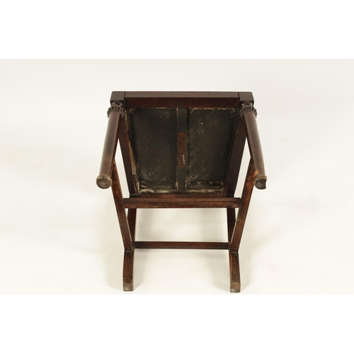 161 - A GOOD PAIR OF 19TH CENTURY CHINESE HARDWOOD SIDE CHAIRS with shaped top rails enclosing carved leaf... 