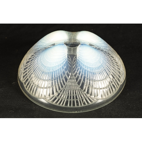 27 - A FRENCH RENE LALIQUE OPALESCENT GLASS 'COQUILLES' BOWL engraved signiature to centre 'R LALIQUE. No... 