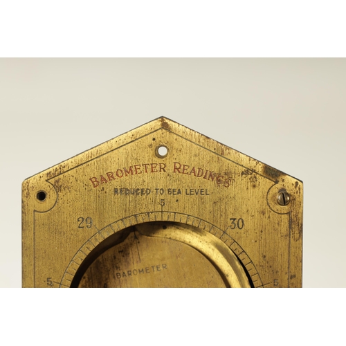 474 - EARLY TWENTIETH CENTURY DESKTOP WEATHER FORECASTER BY NEGRETTI & ZAMBRA LONDON the lancet top case h... 