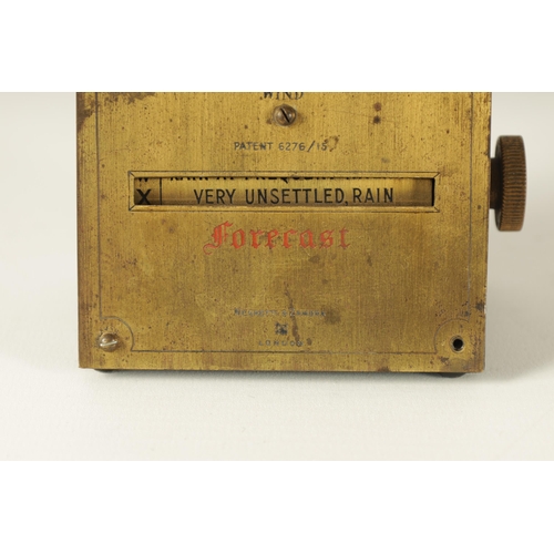 474 - EARLY TWENTIETH CENTURY DESKTOP WEATHER FORECASTER BY NEGRETTI & ZAMBRA LONDON the lancet top case h... 