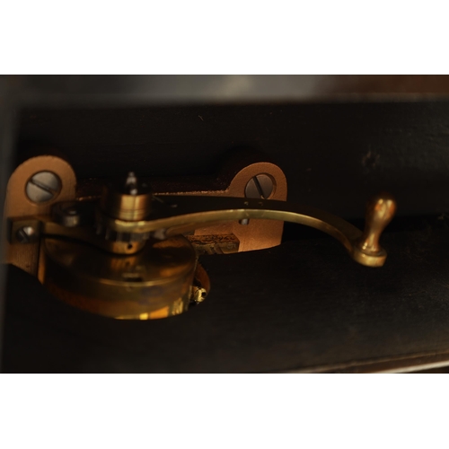 481 - A LATE 19TH CENTURY SWISS EIGHT AIRS CYLINDER MUSIC BOX the simulated rosewood case with hinged lid ... 