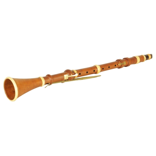 489 - AN EARLY 19TH CENTURY BOXWOOD AND IVORY CLARINET BY GOULDING, LONDON UK Ivory Act 2018 Exemption Sub... 