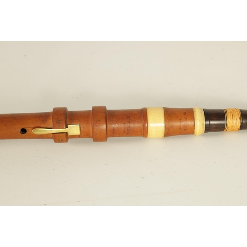 489 - AN EARLY 19TH CENTURY BOXWOOD AND IVORY CLARINET BY GOULDING, LONDON UK Ivory Act 2018 Exemption Sub... 