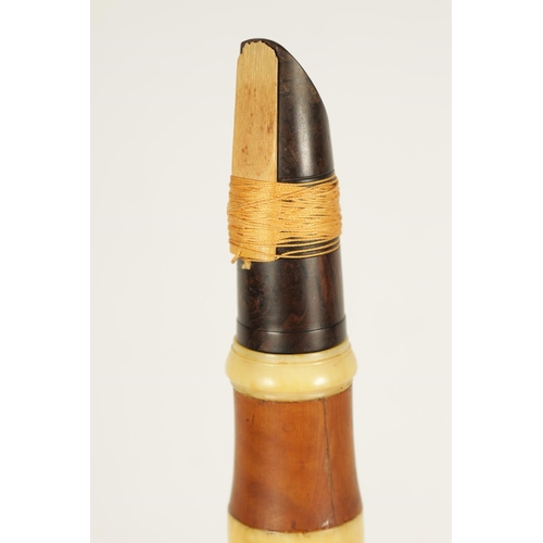 489 - AN EARLY 19TH CENTURY BOXWOOD AND IVORY CLARINET BY GOULDING, LONDON UK Ivory Act 2018 Exemption Sub... 