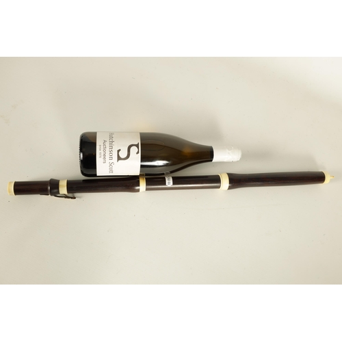 493 - AN EARLY 19TH CENTURY ROSEWOOD AND IVORY FLUTE BY GUNTER KORDER UK Ivory Act 2018 Exemption Submissi... 