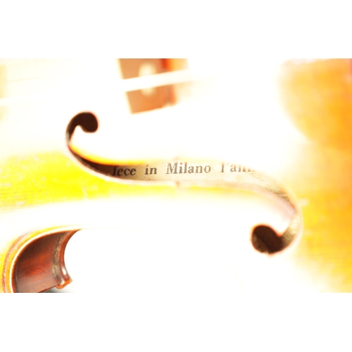 498 - A GOOD QUALITY EARLY 20TH CENTURY FULL SIZE ITALIAN VIOLIN LABELLED RICCARDO ANTONIAZZI having a two... 