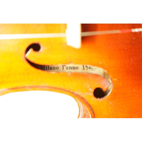 498 - A GOOD QUALITY EARLY 20TH CENTURY FULL SIZE ITALIAN VIOLIN LABELLED RICCARDO ANTONIAZZI having a two... 