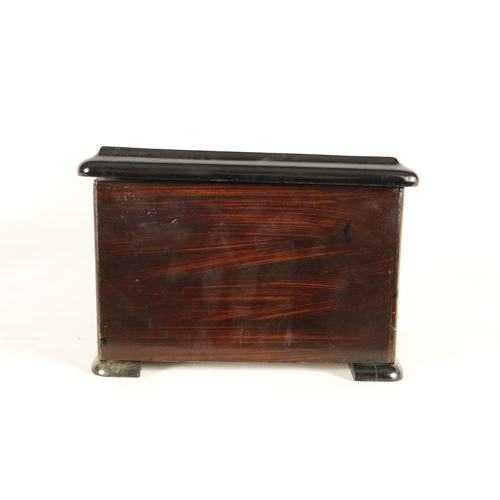 500 - A LATE 19TH CENTURY SWISS SIX AIRS CYLINDER MUSIC BOX the rosewood case inlaid with holly and maple ... 