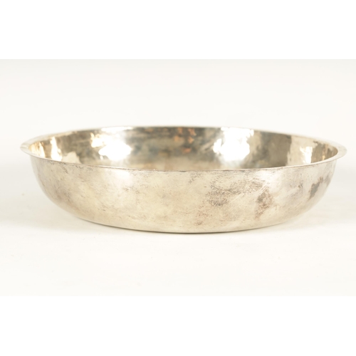 523 - AN ARTS AND CRAFTS DUCHESS OF SUTHERLAND CRIPPLES GUILD SILVERED COPPER BOWL the planished body encl... 