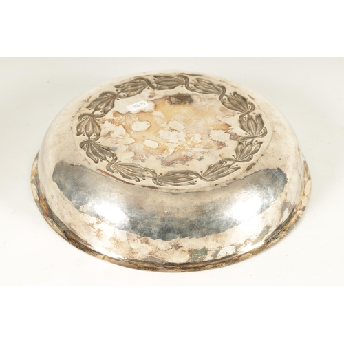 523 - AN ARTS AND CRAFTS DUCHESS OF SUTHERLAND CRIPPLES GUILD SILVERED COPPER BOWL the planished body encl... 