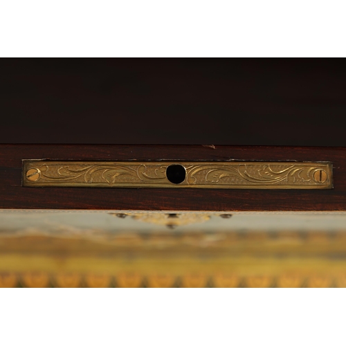 590 - A FINE 19TH CENTURY FRENCH BLACK AND GOLD LACQUERWORK ROSEWOOD BOX IN THE JAPANESE TASTE the moulded... 