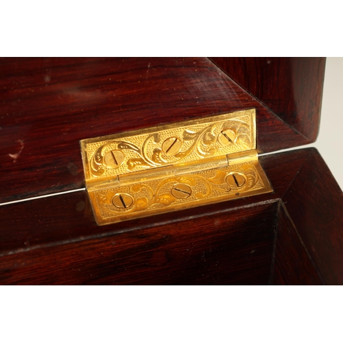 590 - A FINE 19TH CENTURY FRENCH BLACK AND GOLD LACQUERWORK ROSEWOOD BOX IN THE JAPANESE TASTE the moulded... 