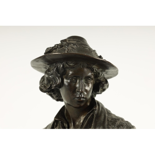 648 - PAUL MOREAU VAUTHIER (1871 - 1936). AN EARLY 20TH CENTURY BRONZE FIGURE depicting a Pipe Player - si... 